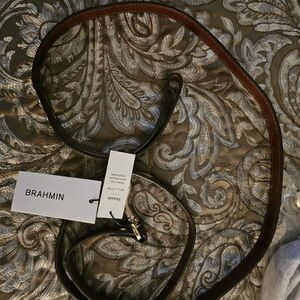 NWT Brahmin Medium Pet Leash. Pecan Melbourne.